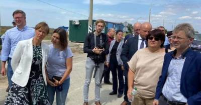 Президент Эстонии Керсти Кальюлайд побывала на границе с Крымом