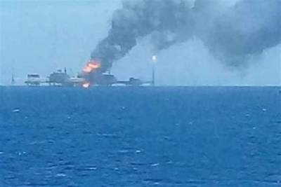 При пожаре на нефтедобывающей платформе в Мексиканском заливе ранены 5 человек