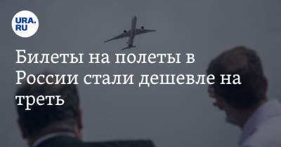 Билеты на полеты в России стали дешевле на треть