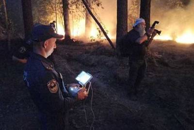 Встречный пал используют для нераспространения огня около Екатеринбурга