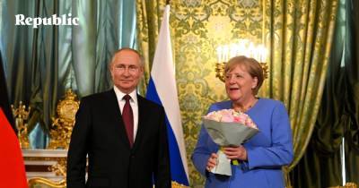 Как Меркель прощалась с Путиным и Зеленским