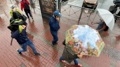 Новая рабочая неделя в Петербурге начнется с похолодания и дождей