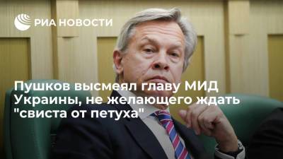 Сенатор Пушков высмеял главу МИД Украины, не желающего ждать "свиста от петуха" в ситуации с Крымом