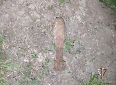В Тюменской области на огороде нашли боевой минометный снаряд