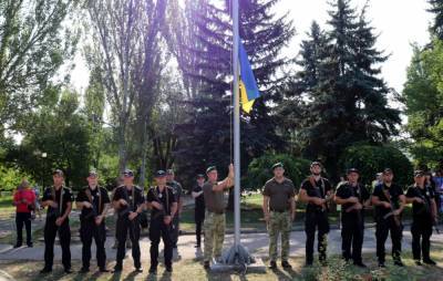 В Лисичанске состоялась торжественная церемония поднятия Государственного Флага Украины