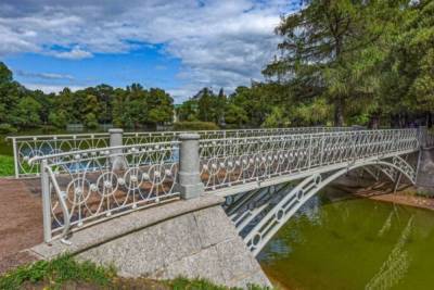 В Таврическом саду впервые за 20 лет отреставрировали пешеходный мост
