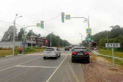В посёлке Новая Ляда в Притамбовье установили новый светофор