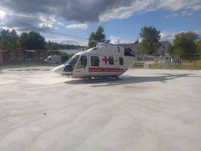 Вертолет санитарной авиации совершил жесткую посадку в Иваново