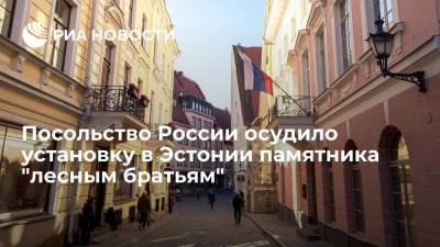 Посольство России в Эстонии осудило установку памятника "лесным братьям" в деревне Хюти