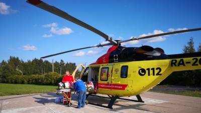 Вертолет санитарной авиации совершил жесткую посадку в Ивановской области