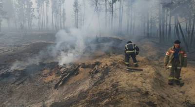 В Марий Эл продолжают гореть 54 гектара лесов: тушат 4 вертолета
