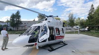 Вертолет совершил жесткую посадку в Ивановской области