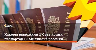 Хакеры выложили в Сеть копии паспортов 1,5 миллиона россиян