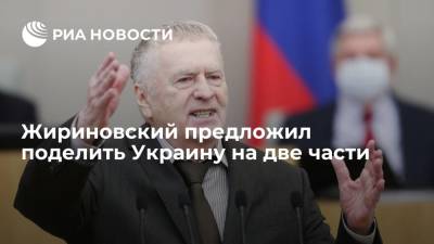 Лидер ЛДПР Жириновский: Украину нужно поделить на Малороссию и Галицию