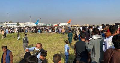 В аэропорту Кабула случился пожар (ВИДЕО)