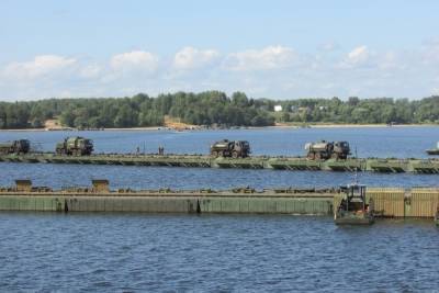 В Ярославской области военные наводят мосты