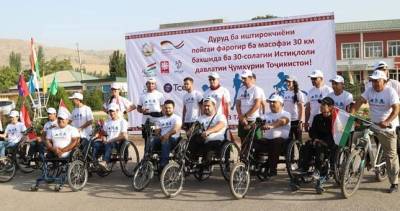 Люди с инвалидностью приняли участие в 30-километровом забеге - dialog.tj - Германия - Душанбе - Таджикистан - Вахдат