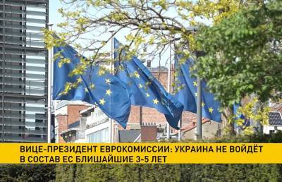 Вице-президент Еврокомиссии: Украина не войдет в состав ЕС ближайшие 3-5 лет
