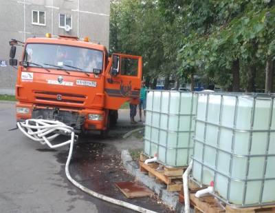 В Железнодорожном районе Ульяновска продолжается подвоз воды