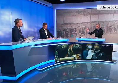 Ведущий «Чешского телевидения» наорал на неумолкающих политиков: видео
