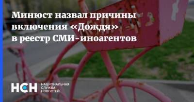 Минюст назвал причины включения «Дождя» в реестр СМИ-иноагентов - nsn.fm - Россия