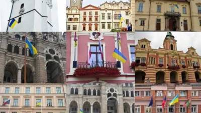 Чешские и словацкие города подняли украинские флаги ко Дню Независимости - novostiua.news - Украина - Чехия - Словакия