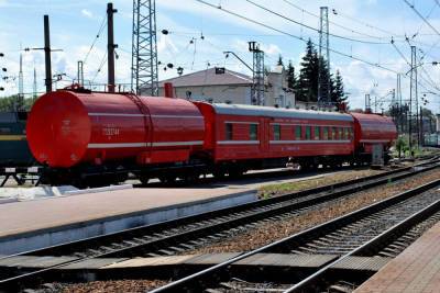 В Плесецком районе для тушения пожара задействовали специальный поезд