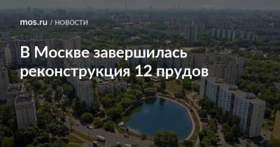 В Москве завершилась реконструкция 12 прудов