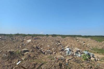 В Хабаровске обнаружили стихийную свалку строительного мусора