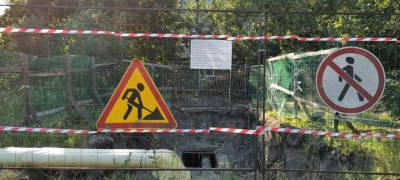 Детсады, школа и медцентр оказались без горячей воды в Петрозаводске из-за ремонта трубопровода