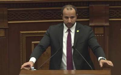 Армянского депутата забросали бутылками за обвинения в адрес бывшего министра обороны