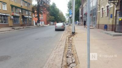 Ремонт улицы Минина в Нижнем Новгороде завершится к концу сентября