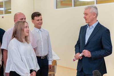 Собянин открыл новое здание школы № 2117 в Щербинке