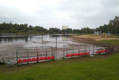 В затопленном парке Ямка в Петрозаводске стало меньше воды