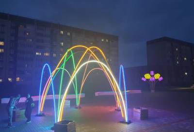 Световой фонтан будет радовать жителей Сланцев в новом общественном пространстве