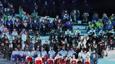Украинские паралимпийцы отказались уходить от россиян на церемонии открытия