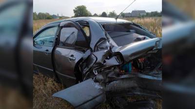 Отлетевшая после ДТП машина сбила собственного водителя на трассе в Воронежской области