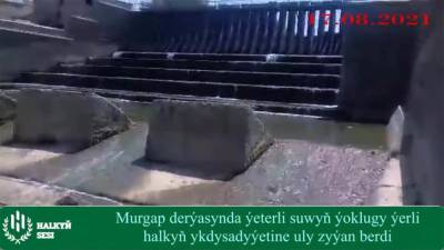 Обмелевшая река Мургаб оставила без воды Гиндукушскую ГЭС (видео)