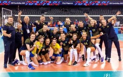 Украинские волейболистки с третьего места вышли в плей-офф ЧЕ-2021