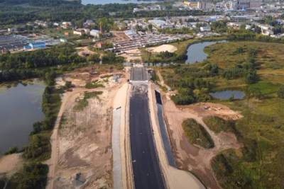 В сети появилось новое видео строительства дороги в Йошкар-Оле