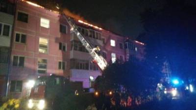 В многоквартирном доме в Рязани произошел пожар на площади 720 квадратных метров