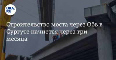 Строительство моста через Обь в Сургуте начнется через три месяца
