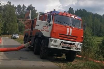 Площадь пожара на юге Нижегородской области уменьшилась вдвое
