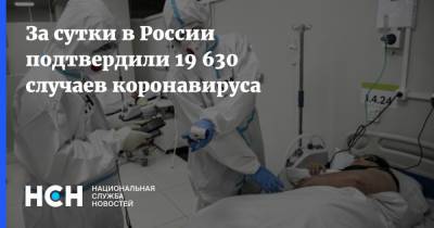 За сутки в России подтвердили 19 630 случаев коронавируса