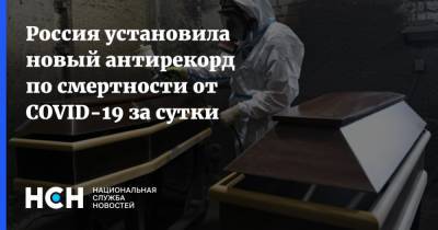 Россия установила новый антирекорд по смертности от COVID-19 за сутки