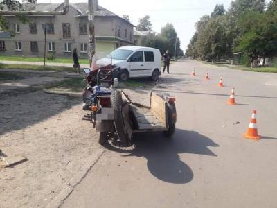 В Новодружеске произошло ДТП, в результате которого травмирован мотоциклист