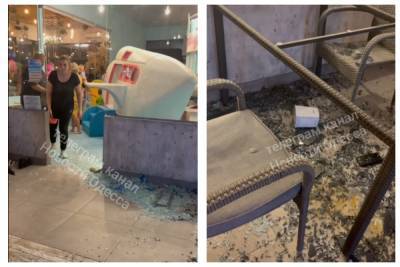 Стеклянная дверь рухнула на ребенка в детской комнате: кадры ЧП из ресторана под Одессой