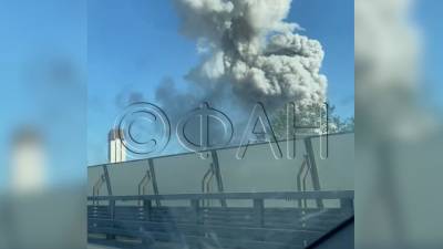 Взрыв возле склада в Казахстане попал на видео