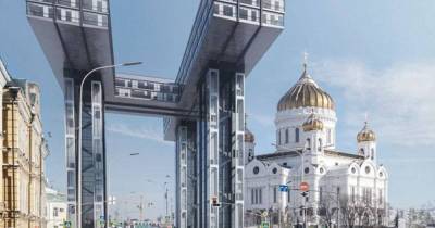 Художник воссоздал проект советского архитектора в современной Москве