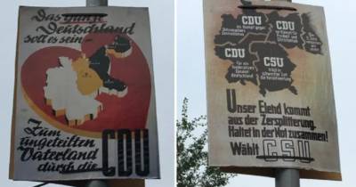 В Германии появились агитационные плакаты с включенной в состав ФРГ Калининградской областью